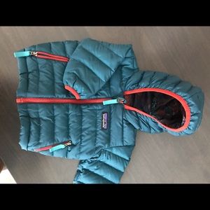 Baby reversible down sweater hoody